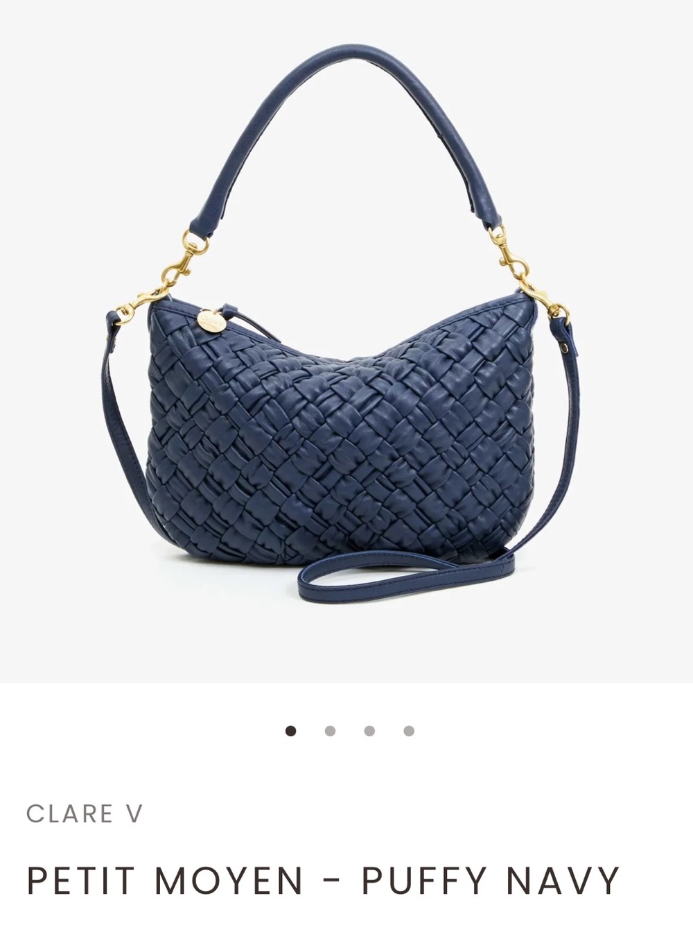 ISO!! Looking for a navy Clare V puffy woven petite moyen